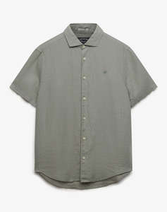 SUPERDRY D3 STUD RIVIERA S/S LINEN SHIRT MENS SHIRT