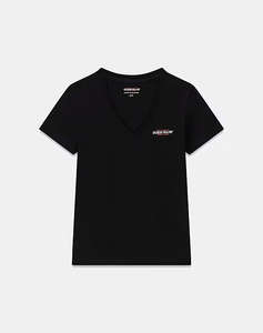 GUESS JEANS GJ SS VN SLIM MINI AMERICA TEE WOMENS BLOUSE