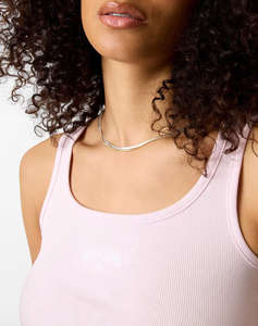 GUESS JEANS GJ RIB EMBRO TANK TOP WOMENS BLOUSE