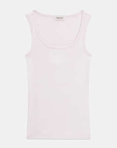 GUESS JEANS GJ RIB EMBRO TANK TOP WOMENS BLOUSE