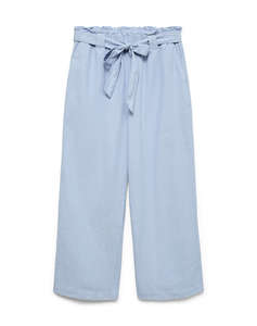 VERO MODA VMNORMA HW PAPERBAG CHAMBRAY CULOTTE