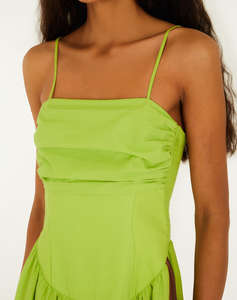 FARM RIO GREEN MAXI DRESS-GREEN