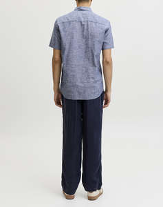 JACK&JONES JPRBLUSUMMER LIN. BL. SHIELD SS SHIRT SN