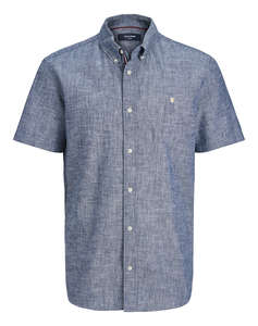 JACK&JONES JPRBLUSUMMER LIN. BL. SHIELD SS SHIRT SN