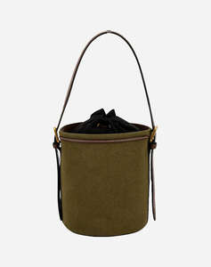 LA MARTINA BAG SMALL BUCKET SMOOTH FAUX CALF