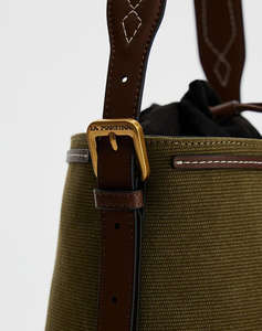 LA MARTINA BAG SMALL BUCKET SMOOTH FAUX CALF