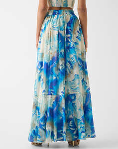 GUESS BY MARCIANO KAT PRINTED MAXI SKIRT WOMENS SKIRT