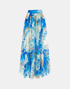 GUESS BY MARCIANO KAT PRINTED MAXI SKIRT WOMENS SKIRT