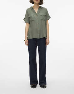 VERO MODA VMBUMPY SS SHIRT WVN NOOS