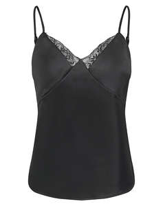 ONLY ONLFARAYA STRAP LACE SATIN TOP WVN