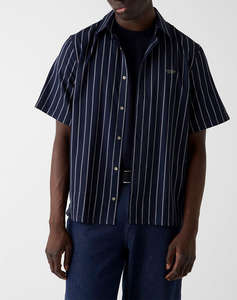 GUESS SS YARN DYED CRINKLE SHIRT MENS SHIRT