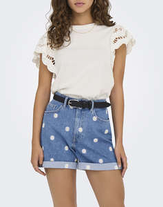 ONLY ONLMACY S/S O-NECK MIX TOP BOX JRS