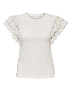 ONLY ONLMACY S/S O-NECK MIX TOP BOX JRS