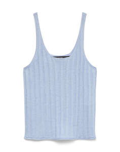 VERO MODA VMLULA LINEN SL O-NECK TOP NOOS