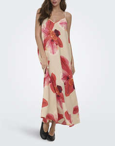 ONLY ONLRESI-ELANOR STRAP BIG FLOWR DRESS WVN