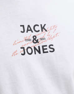 JACK&JONES JCOETERNA FRONT PRINT TEE SS CREW FST