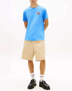 TOMMY JEANS TJM SLIM ESSENTIAL FLAG TEE EXT NEW