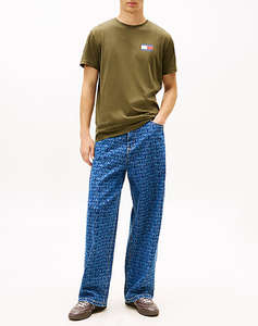 TOMMY JEANS TJM SLIM ESSENTIAL FLAG TEE EXT NEW