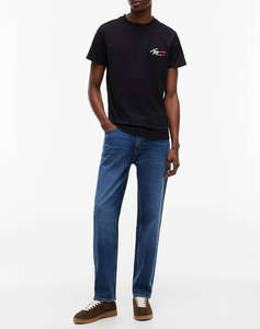 TOMMY JEANS TJM SLIM SIGN CHEST SS TEE EXT NEW