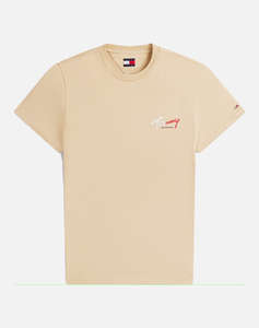TOMMY JEANS TJM SLIM SIGN CHEST SS TEE EXT NEW