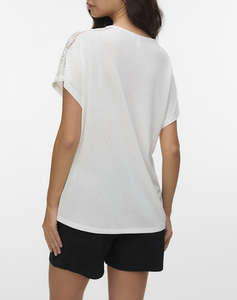 VERO MODA VMKELIA S/S V-NECK TOP JRS BTQ