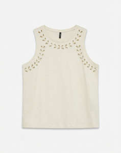 VERO MODA VMKLARA S/L O-NECK TOP JRS BTQ
