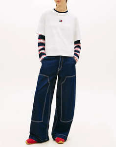 TOMMY JEANS TJW BXY BADGE TEE EXT NEW