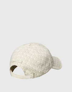 CALVIN KLEIN JEANS EMBLEM PRINT w LEATHER PATCH CAP
