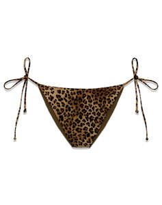 MC2 VIRGO-NORMAL COVERAGE BOTTOM WITH SELF- TIE FASTENINGS-SAND LEOPARD 19