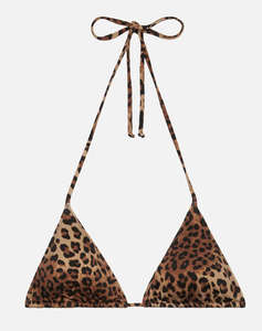 MC2 LEAH-FULL ADJUSTABLE TRIANGLE BIKINI TOP WITH REMOVABLE PADDING-SAND LEOPARD 19