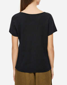 DIRTY LAUNDRY V-NECK LINEN BLEND T-SHIRT
