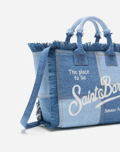 MC2 COLETTE-HAND BAG WITH STRAP-DENIM PATCHWORK