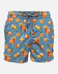 MC2 GUSTAVIA-SWIMSHORT-ORANGE TASTE STRIPES 61