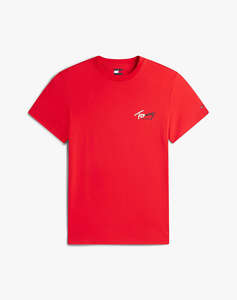 TOMMY JEANS TJM SLIM SIGN CHEST SS TEE EXT NEW