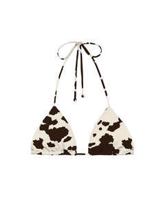 MC2 LEAH-FULL ADJUSTABLE TRIANGLE BIKINI TOP WITH REMOVABLE PADDING-COW WEST 1018