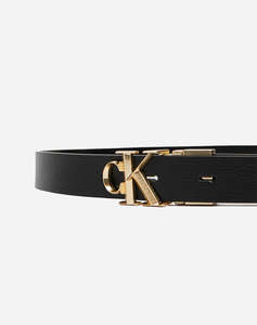 CALVIN KLEIN FACTED CK BUCKLE 25MM RE ADJ M