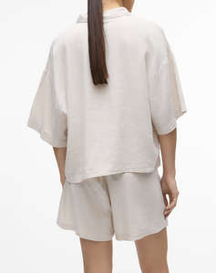 VERO MODA VMLINN 2/4 SHORT SHIRT WVN NOOS