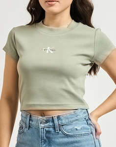 CALVIN KLEIN JEANS MONOGRAM BABY TEE