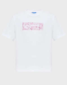 KARL LAGERFELD JEANS KLJ REG FLORAL LOGO TEE