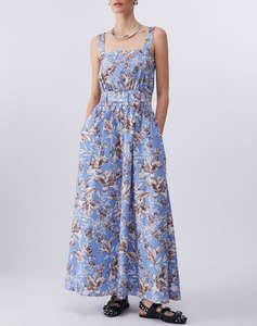 LIU JO WHITE_WA6C53_ABITO TS.NAV BLU WAVE LILES WOMENS DRESS