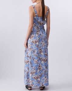 LIU JO WHITE_WA6C53_ABITO TS.NAV BLU WAVE LILES WOMENS DRESS