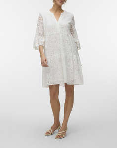 VERO MODA VMHONEY LACE 3/4 V-NECK TUNIC WVN GA