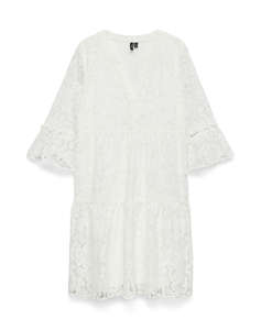 VERO MODA VMHONEY LACE 3/4 V-NECK TUNIC WVN GA