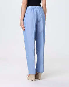 LIU JO WHITE_WA6C62_PANT.TS TPOTF LUNGO CLEAR SKY WOMENS TROUSERS