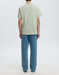 SELECTED SLHASPEN EMB SS O-NECK TEE
