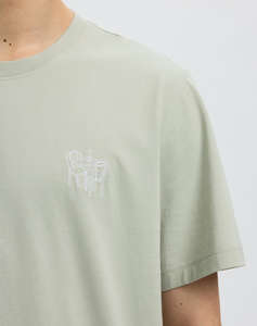 SELECTED SLHASPEN EMB SS O-NECK TEE