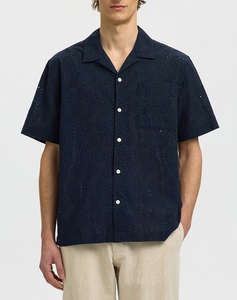 SELECTED SLHRLXJAX BRODERIE SS SHIRT