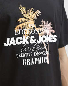 JACK&JONES JJGRADIENT PRINT TEE SS CREW NECK LN