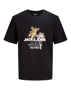 JACK&JONES JJGRADIENT PRINT TEE SS CREW NECK LN