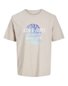 JACK&JONES JJGRADIENT PRINT TEE SS CREW NECK LN